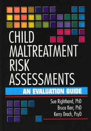 Cover of Child maltreatment risk assessments by Sue Righthand