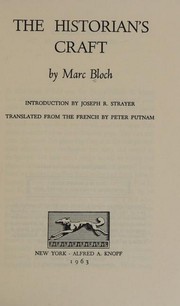 Front cover of Apologie pour l'histoire ou Métier d'historien by Marc Bloch