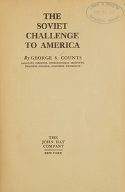 Cover of The Soviet challenge to America by George S. Counts