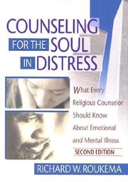 Front cover of Counseling for the soul in distress by Richard W. Roukema