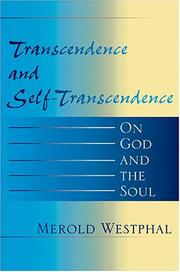 Front cover of Transcendence and Self-Transcendence by Merold Westphal
