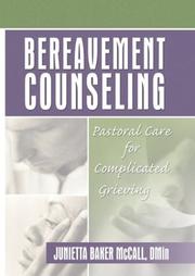 Cover of Bereavement counseling by Junietta Baker McCall