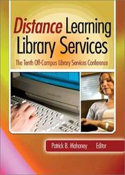 Front cover of Distance learning library services by Off-Campus Library Services Conference (10th 2002 Cincinnati, Ohio)