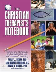 Front cover of The Christian therapist's notebook by Phillip J. Henry