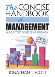 Front cover of The Concise Handbook Of Management by Jonathan Scott
