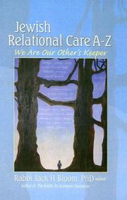 Front cover of Jewish relational care A-Z by Jack H. Bloom