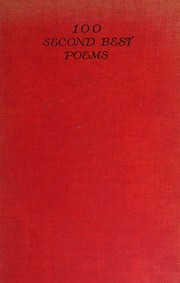 Cover of 100 second best poems by C. Lewis Hind