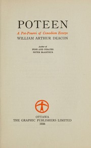 Cover of Poteen by William Arthur Deacon