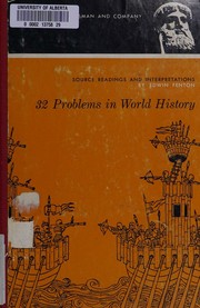 Cover of 32 problems in world history by Edwin Fenton