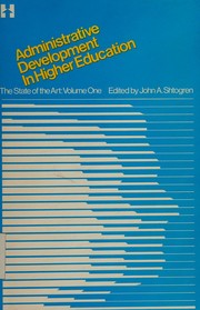 Cover of Administrative and professional developments in the education of the deaf by Richard G. Brill