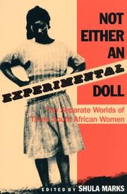 Front cover of Not either an experimental doll by Lily Patience Moya