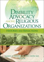 Front cover of Disability Advocacy Among Religious Organizations by Albert A., Jr., Ph.D. Herzog
