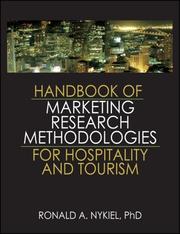 Front cover of Handbook of Marketing Research Methodologies for Hospitality and Tourism by Ronald A., Ph.D. Nykiel