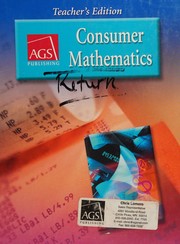Cover of AGS consumer mathematics by Kathleen M. Harmeyer