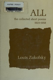 Front cover of All the collected short poems, 1923-1958 by Louis Zukofsky