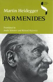Cover of Parmenides by Martin Heidegger
