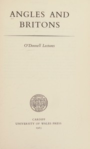 Cover of Angles and Britons by Unknown