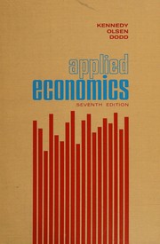 Front cover of Applied economics; introductory principles applied to everyday problems by John Wesley Kennedy