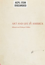 Front cover of Art and life in America by Oliver W. Larkin