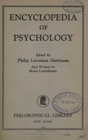 Cover of Encyclopedia of psychology by Philip Lawrence Harriman
