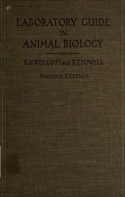 Front cover of Laboratory guide in animal biology by Robert H. Wolcott
