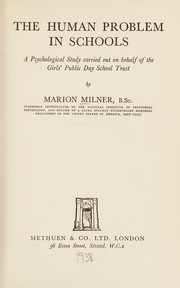 Cover of The human problem in schools by Marion Milner