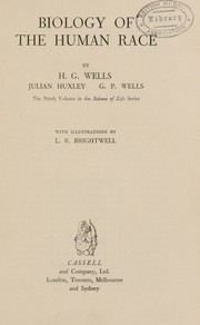 Front cover of Biology of the human race by H. G. Wells