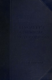 Cover of Kingzett's Chemical encyclopædia by Charles Thomas Kingzett