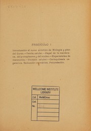 Front cover of Lecciones de biologia by Isaac Ochoterena