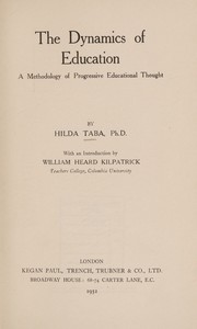 Front cover of The dynamics of education by Hilda Taba