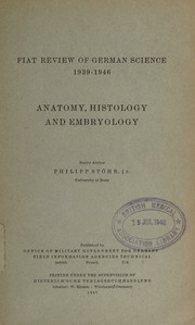 Front cover of Anatomy, histology and embryology by Philipp Stöhr
