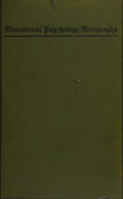 Cover of The experimental determination of mental discipline in school studies by Harold Ordway Rugg