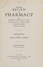 Front cover of Condensed review of pharmacy by George William Fiero