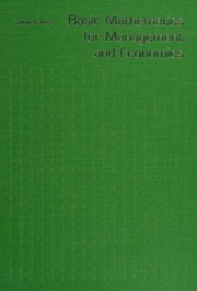 Cover of Basic mathematics for management and economics by Lyman C. Peck