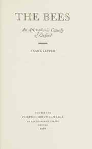 Cover of The bees by Frank Lepper