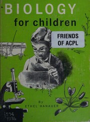 Cover of Biology for children by Ethel R. Hanauer