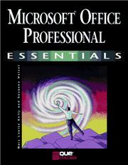 Front cover of Microsoft Office professional essentials by Mary Louise Kelly