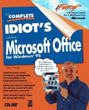 Front cover of The complete idiot's guide to Microsoft Office 95 by Sherry Kinkoph