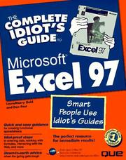 Cover of The complete idiot's guide to Microsoft Excel 97 by LauraMaery Gold