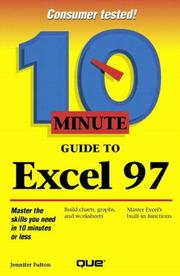 Front cover of 10 minute guide to Excel 97 by Jennifer Fulton