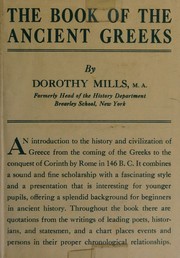 Cover of The book of the ancient Greeks by Dorothy Mills