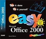 Cover of Easy Microsoft Office 2000 by Nancy D. Lewis