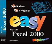 Cover of Easy Microsoft Excel 2000 by Nancy D. Lewis