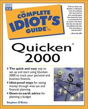Front cover of The complete idiot's guide to Quicken 2000 by Stephen K. O'Brien