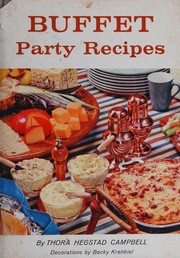 Front cover of Buffet party recipes by Thora Hegstad Campbell