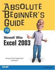 Front cover of Absolute Beginner's Guide to Microsoft Office Excel 2003 by Joe Kraynak