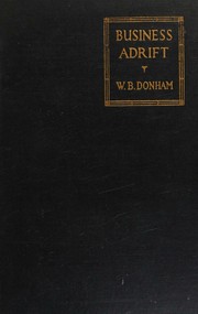 Cover of Business adrift by Donham, Wallace Brett
