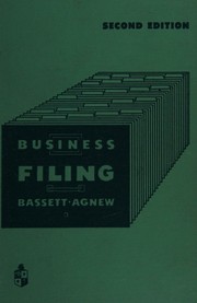 Front cover of Business filing by Ernest Dickey Bassett