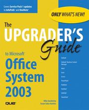 Front cover of The upgrader's guide to Microsoft Office System 2003 by Mike Gunderloy