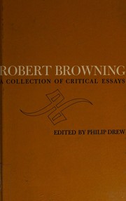 Cover of Robert Browning by Philip Drew